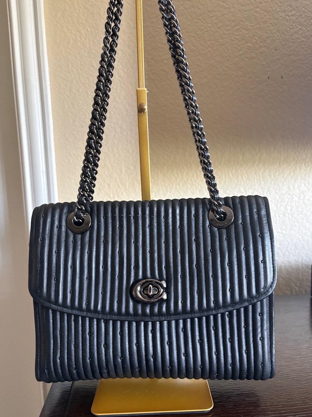 Coach Parker Quilted Shoulder Bag